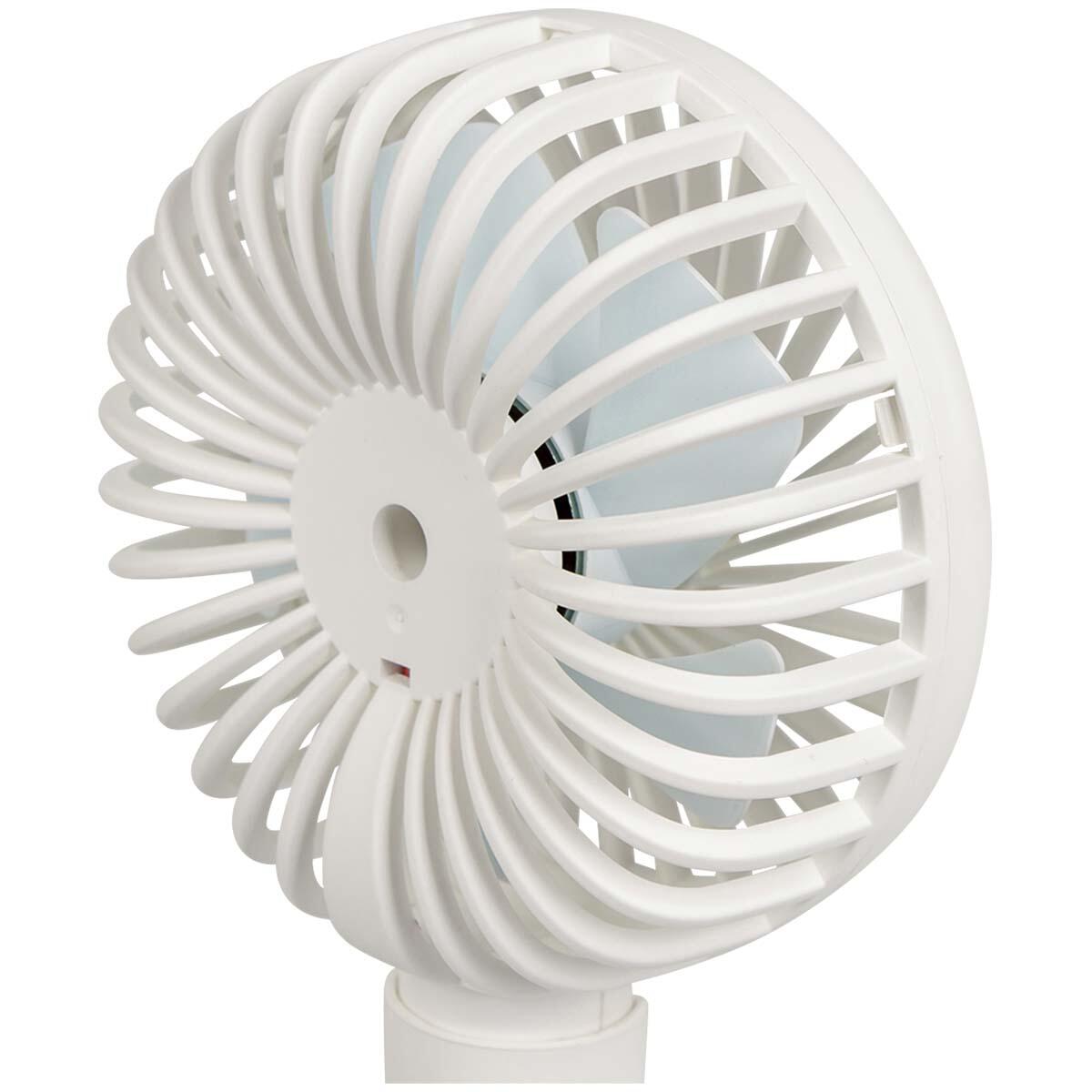 Ventilateur à main - Avec support - ABS - Blanc 6/7