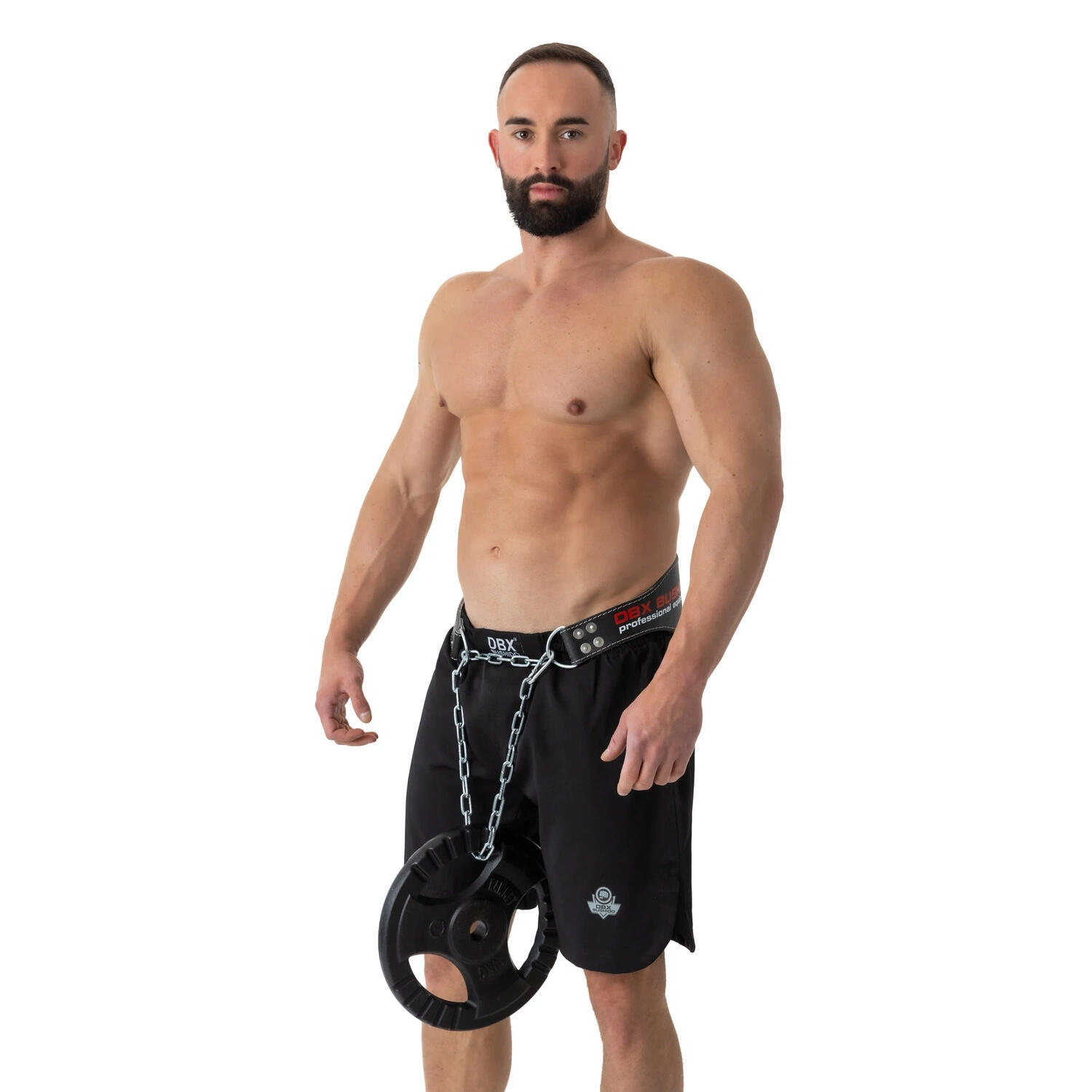 Pas obciążeniowy dip belt ze skóry naturalnej DBX Bushido 6/7