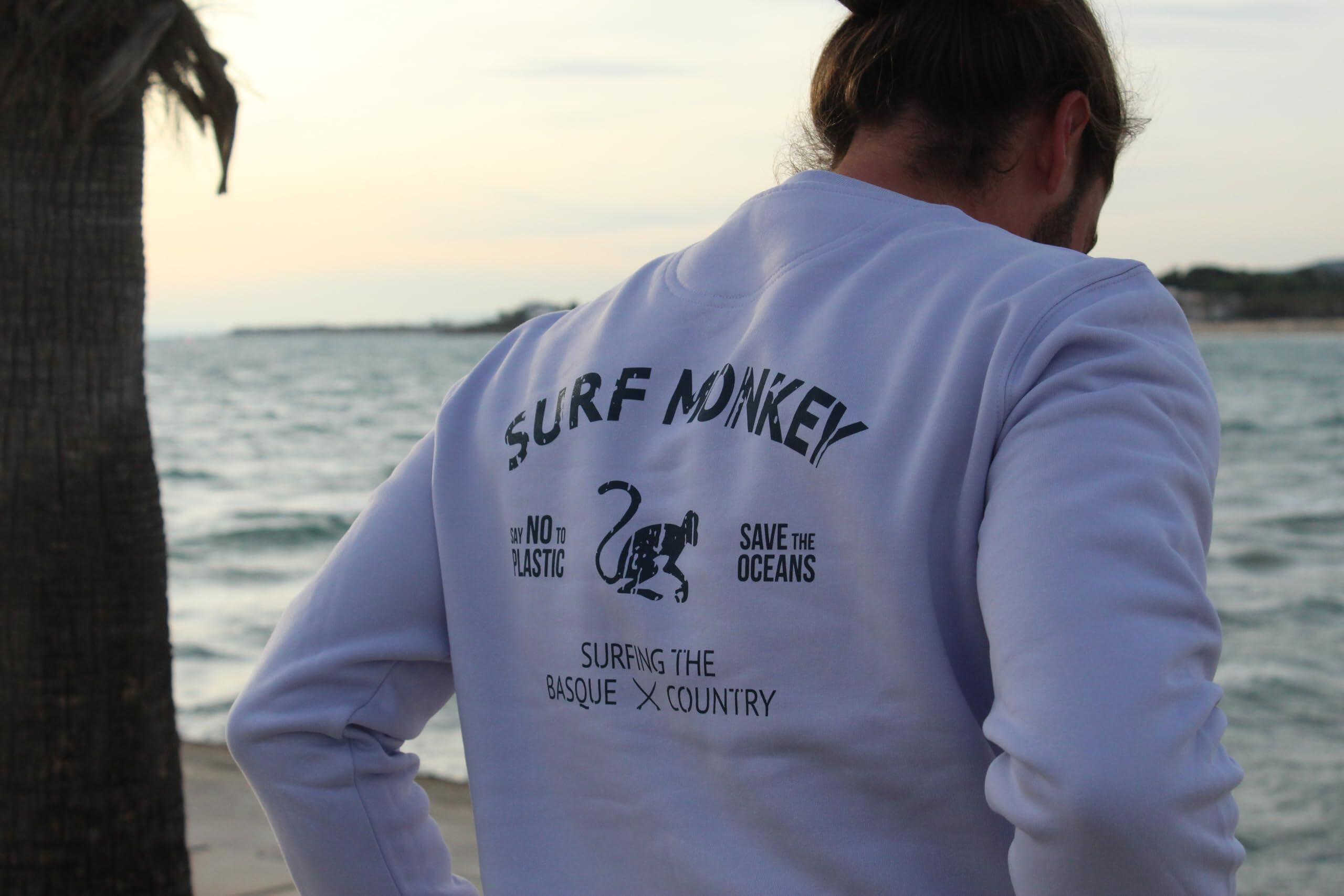 Sudadera Save the ocean - Cuello Redondo / Adulto (Lila) 3/5