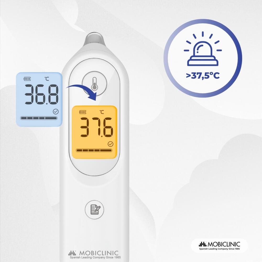 Ohrthermometer Speicher Fieberalarm Automatische Abschaltung 4/7