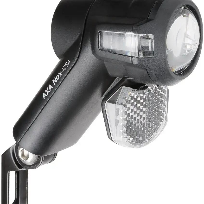 AXA Nox Sport Bike Headlamp 12 lux — Battery-Powered, Batteries Included.