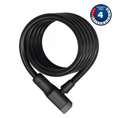 Abus booster kabelslot 6512k 180 12 zwart - veilig en betrouwbaar