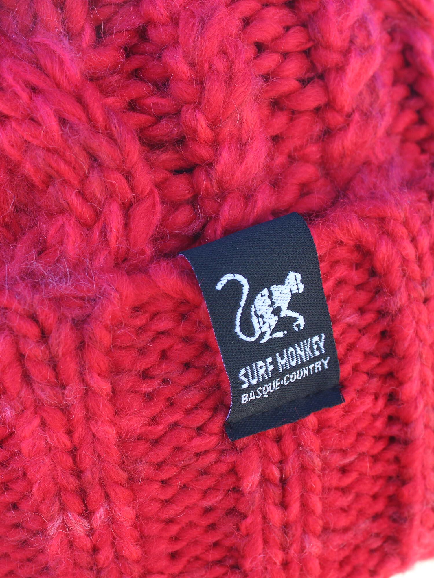 Gorro Pompón - Talla Única - Forro Interior - Unisex (Rojo/Rosa) 3/6
