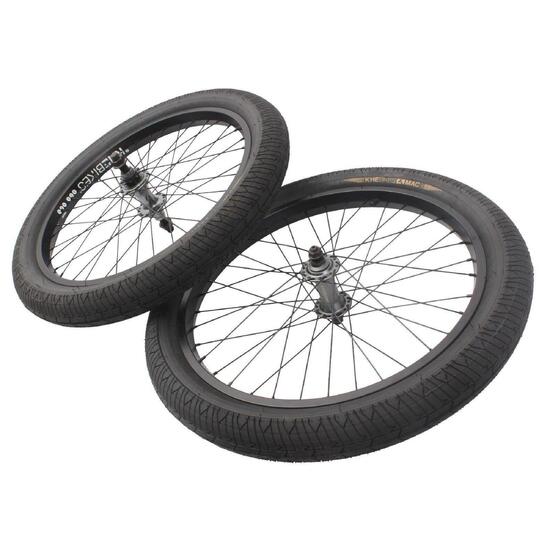 BMX zestaw kół incl. opona KHE MAC3 20 cali 14 mm / 10 mm P/T