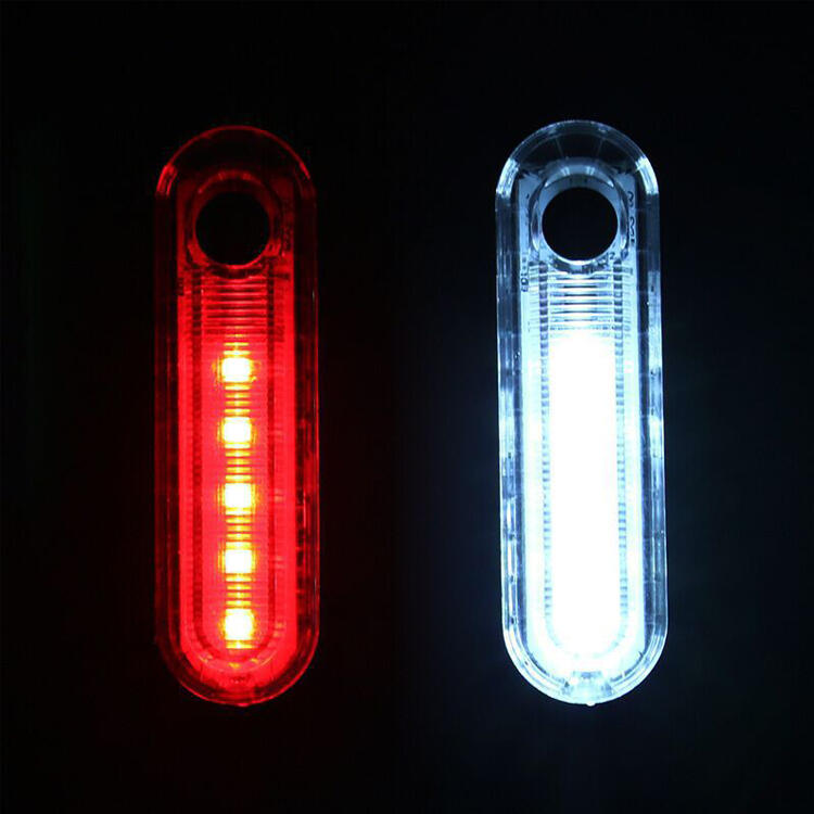 Eclairage avant + arrière 50 Lumen - Eclairage vélo rouge + blanc 2/8