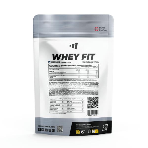 Whey fit - 1kg Yaourt aux myrtilles de MASmusculo 3/5