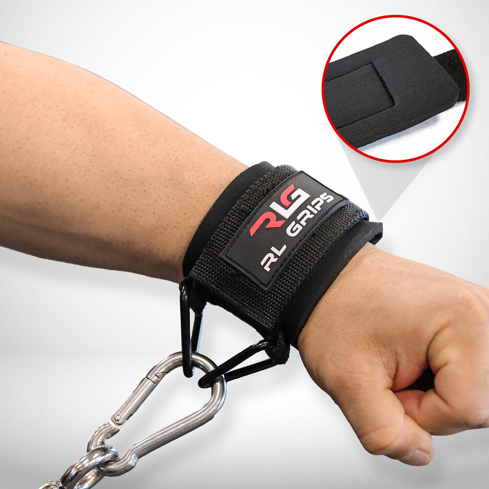 Punhos ajustáveis para treino em polias de ginásio RL Grips 6/6