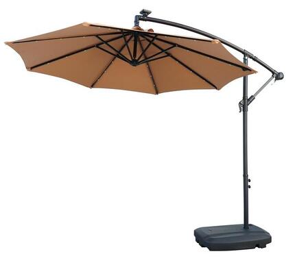 Netspa 250 cm parasol voor tuin - Zonnepaneel inbegrepen - Geïntegreerde LED’s
