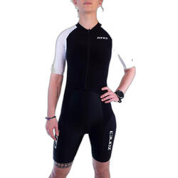 Combinaison trifonction manches courtes long distance entièrement zippé femme Zo