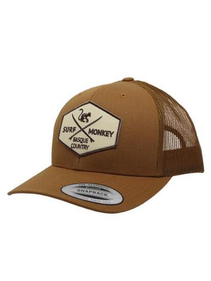 Trucker-Cap - 5 Panels / Erwachsene / Einheitsgröße (Braun/Schwarz)