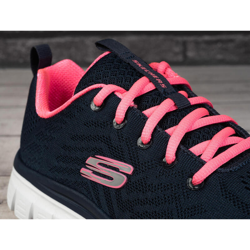 Pantofi sport Skechers Graceful-Get Connected, bleumarin-roz 36