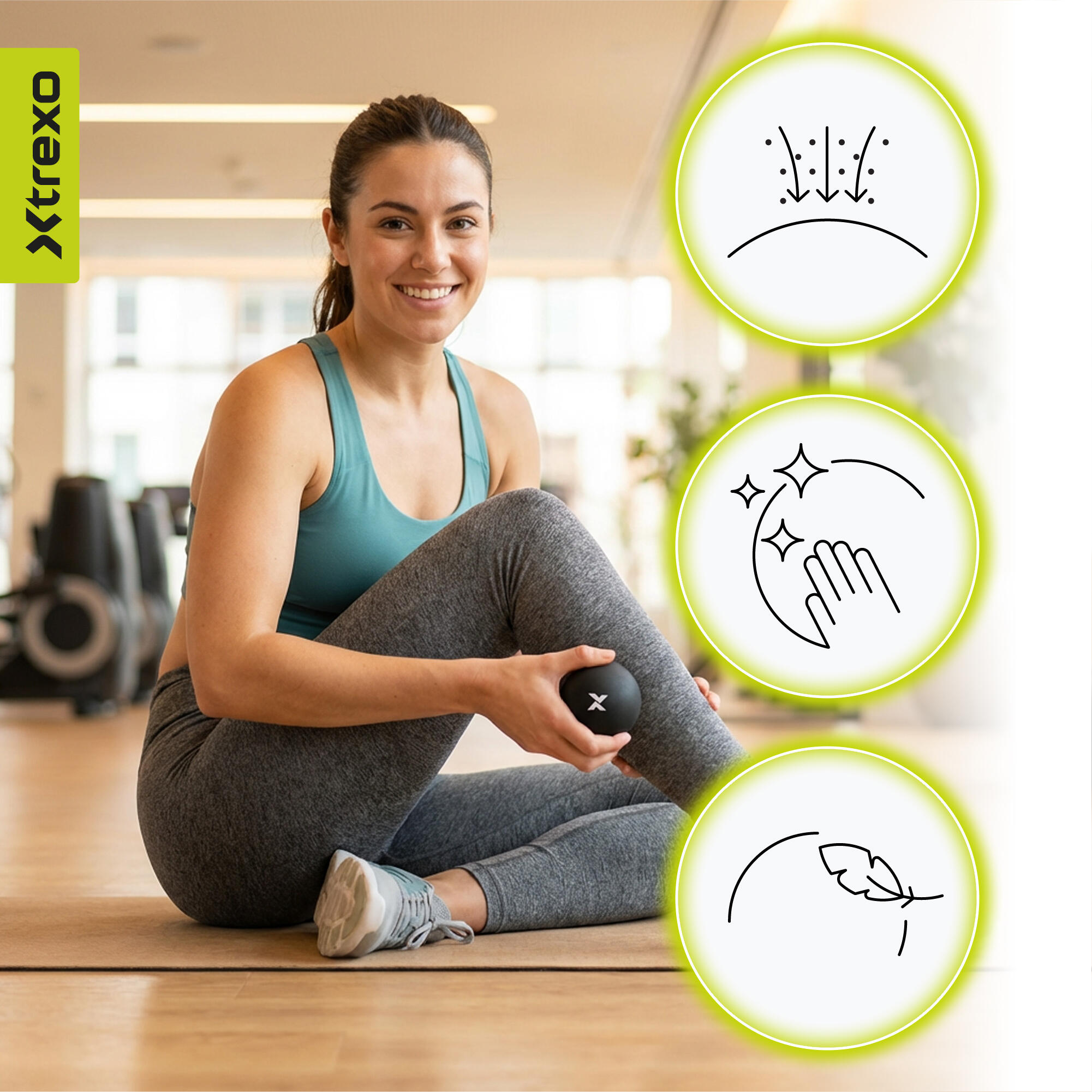Boule de massage XTREXO TXO-B4Z031-BK 6/7