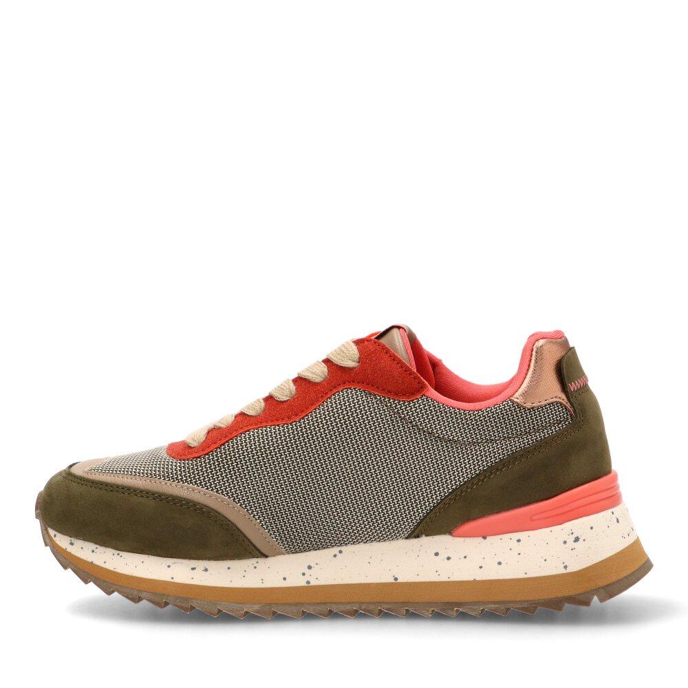 Deportivas Casual Mujer Suela Plana - Modelo 60872 Kakhi 3/7