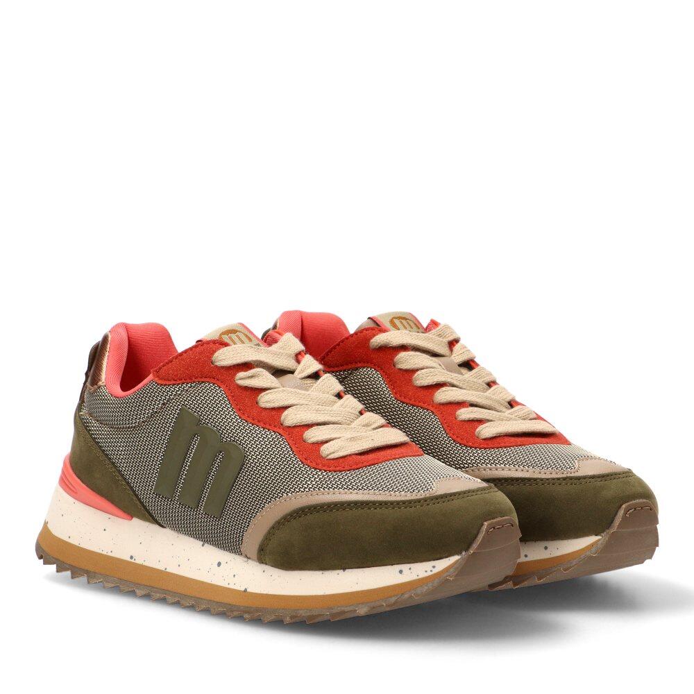 Deportivas Casual Mujer Suela Plana - Modelo 60872 Kakhi 2/7
