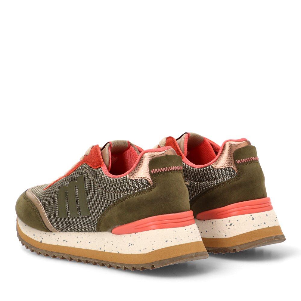 Deportivas Casual Mujer Suela Plana - Modelo 60872 Kakhi 4/7