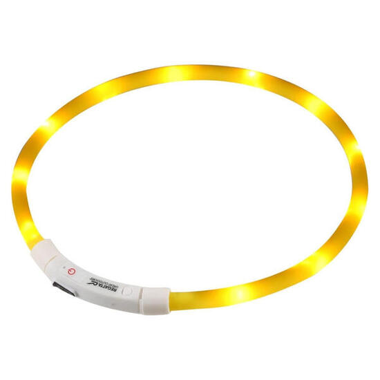 Collier LED Regatta pour chien jaune