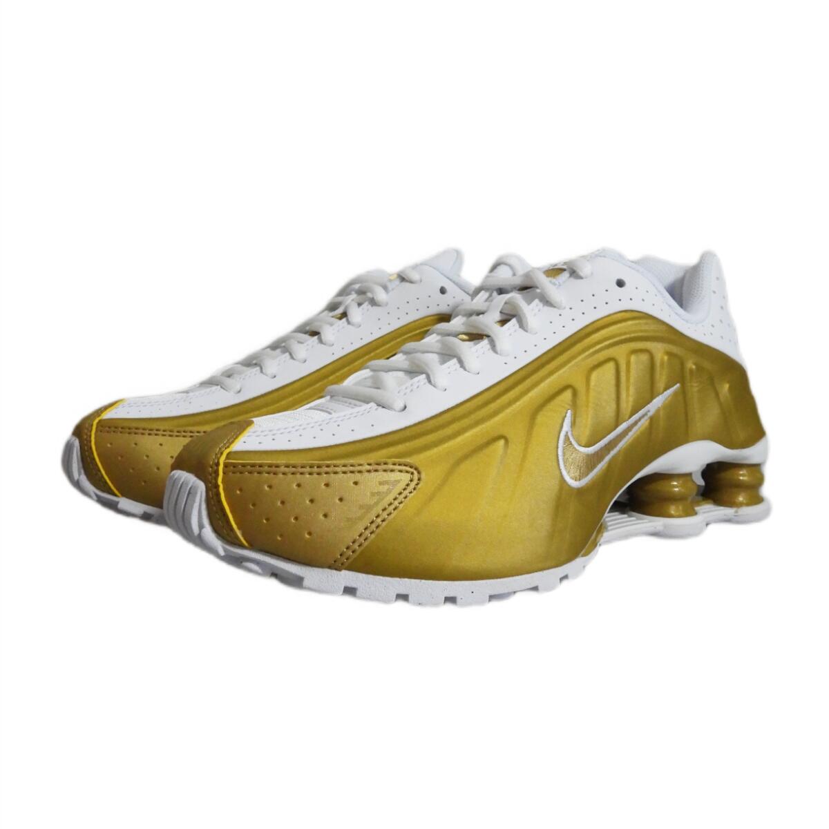 Nike Shox R4 Metallic Gold White (GS) 3/5