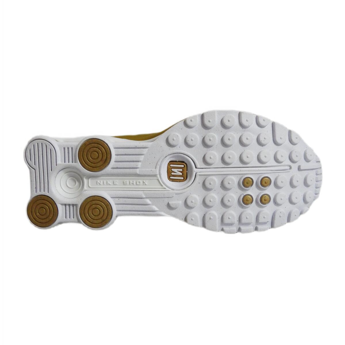 Nike Shox R4 Metallic Gold White (GS) 5/5