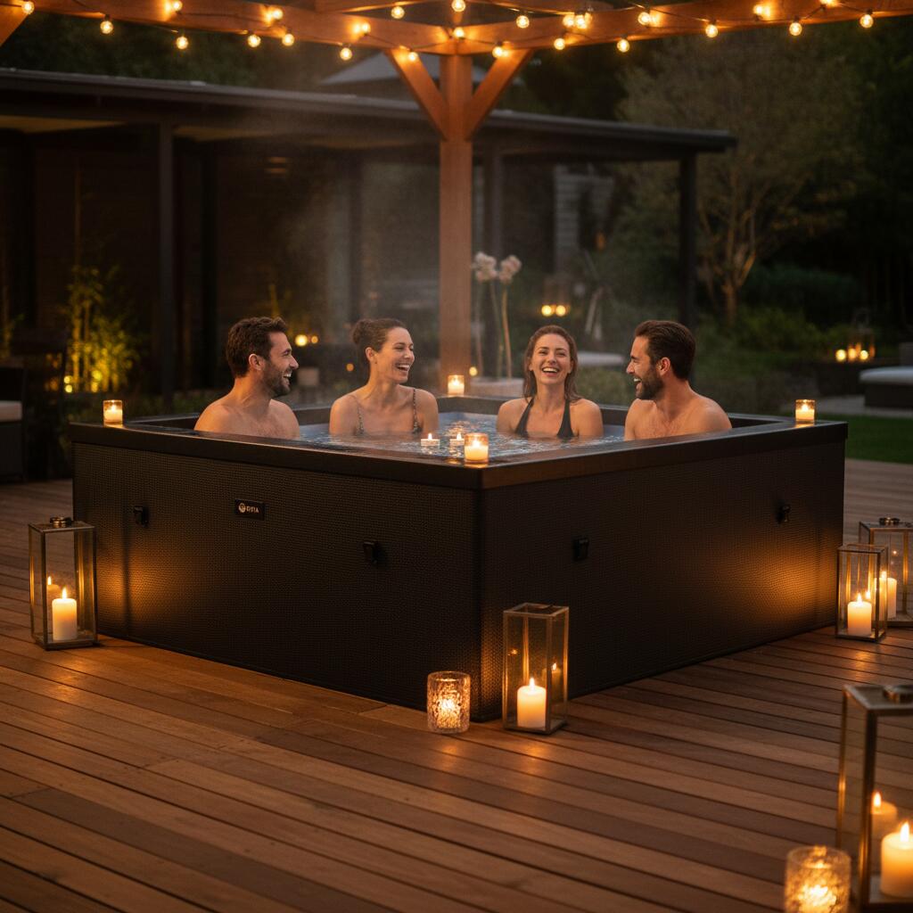 Spa 6-os Netspa Celestia - Półsztywne, 1100L, 180x70cm, Podgrzewanie
