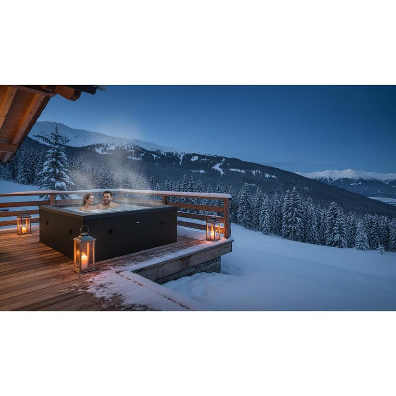 Spa 6 pers Netspa Celestia - Semi-rigid, 1100L, 180x70cm, Încălzire