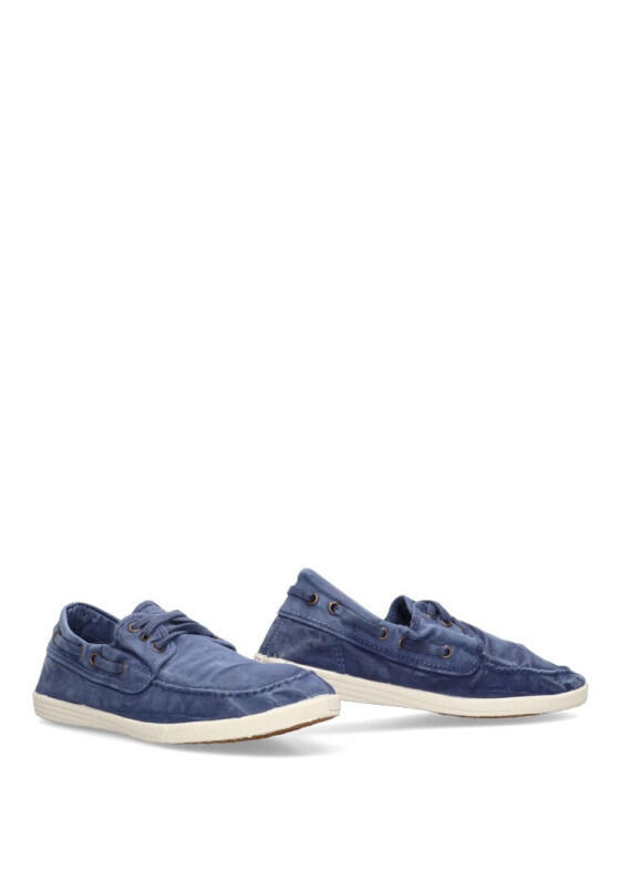 Deportivas Lona Hombre Suela Plana - Modelo 303e Marino 5/7
