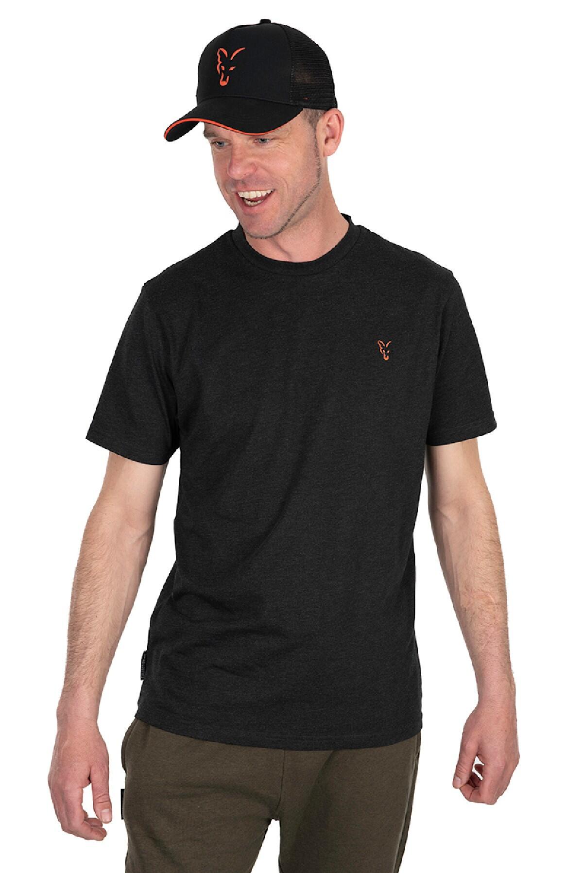 Fox Collection T-Shirt Black & Orange Large 1/7
