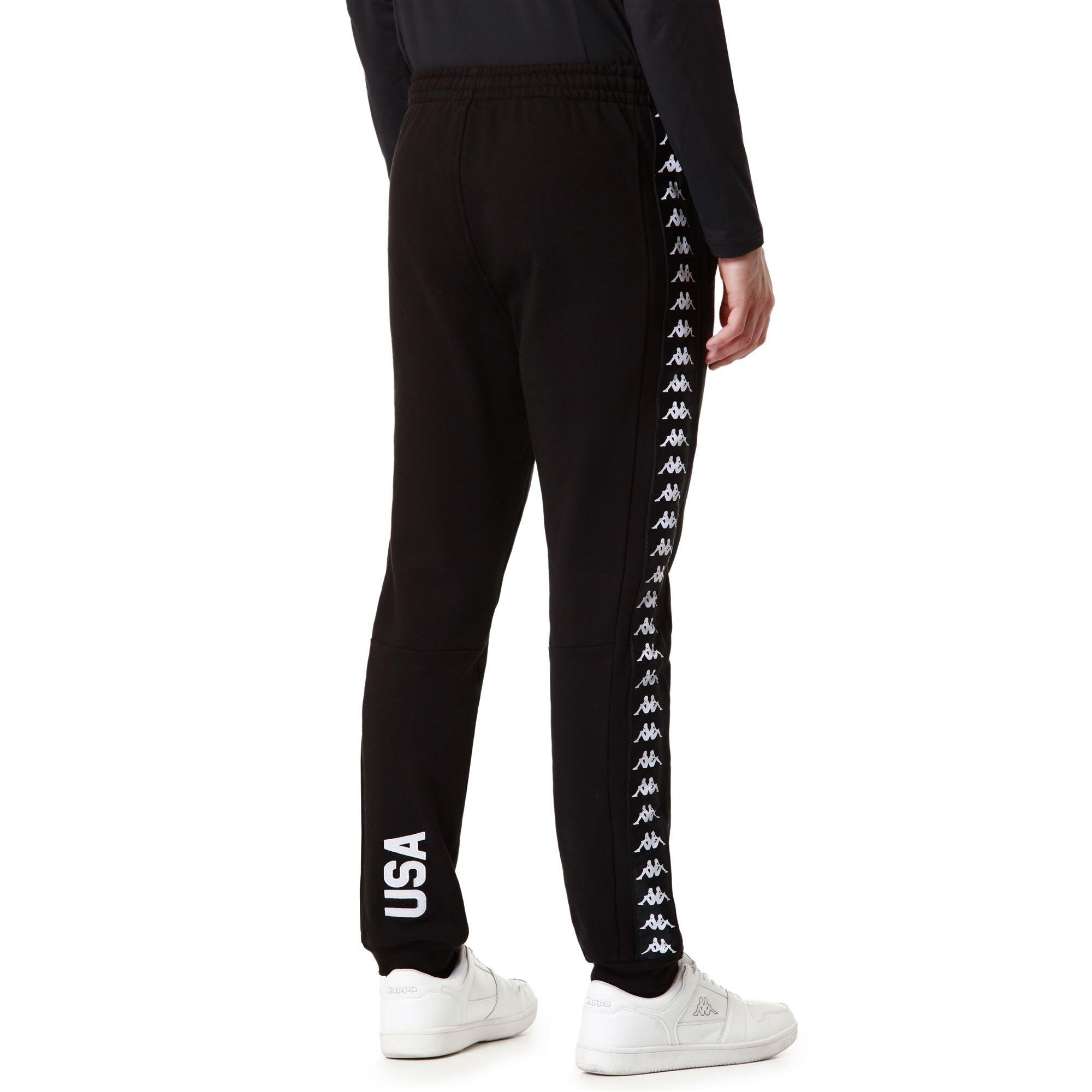 Pantaloni tuta da uomo in cotone nero da sci 6/7