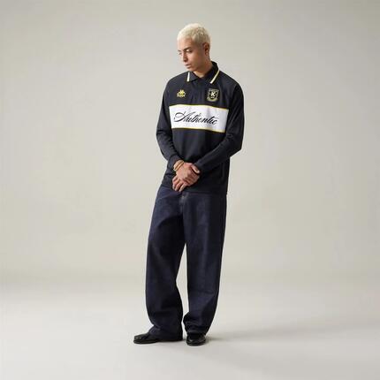 Polo pour homme noir pour streetwear sportif