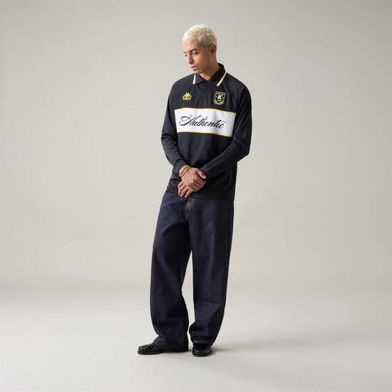 Polo pour homme noir pour streetwear sportif