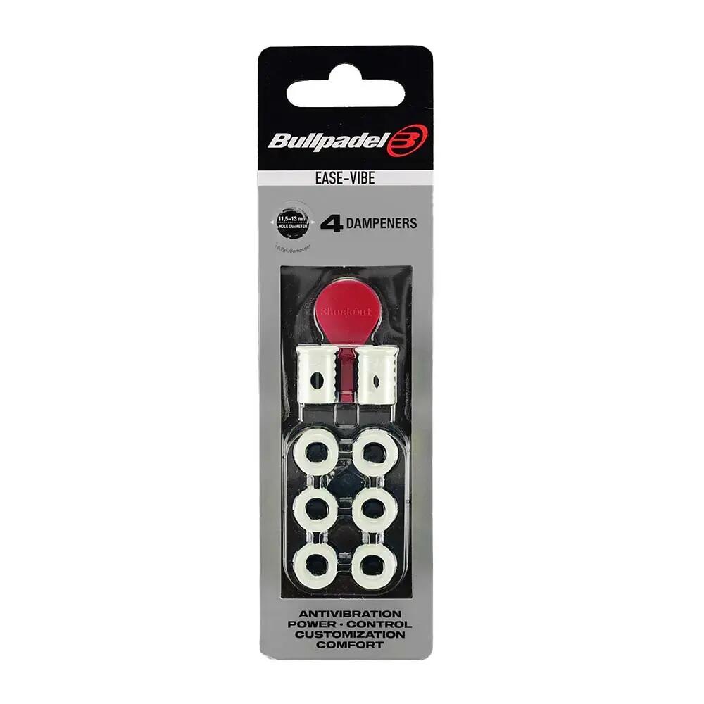 Blister (4pcs) Vibration Dampener Bullpadel Ease Vibe White