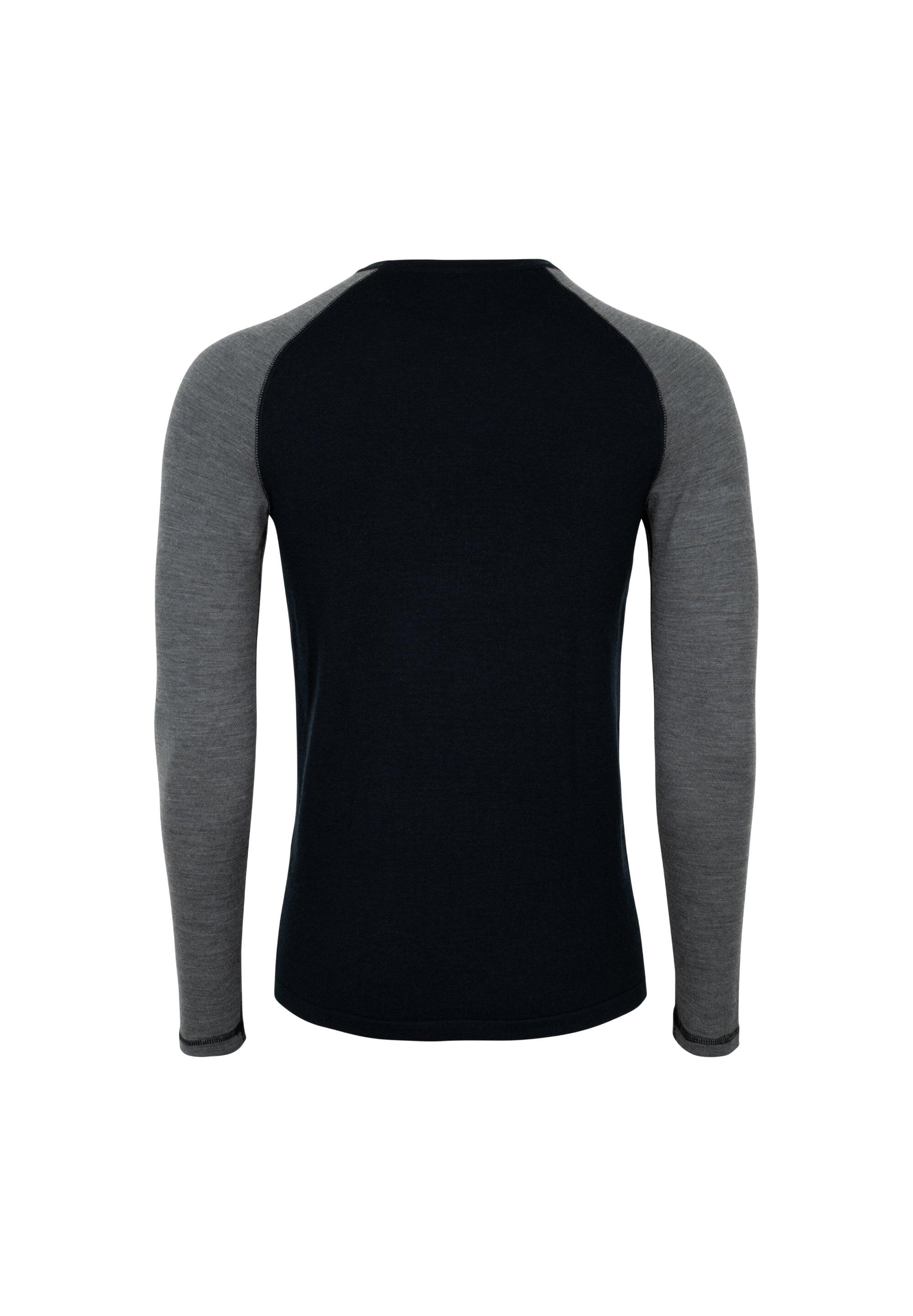 T-shirt thermique homme en laine mérinos Manche longue Chaud et Respirant 2/6