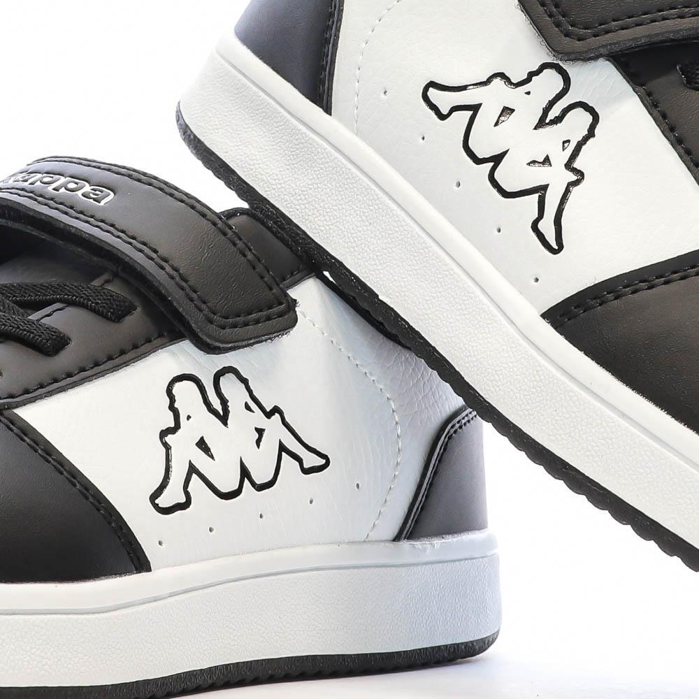 Kappa Malone Zwart-Witte Sneakers voor Jongens 7/7