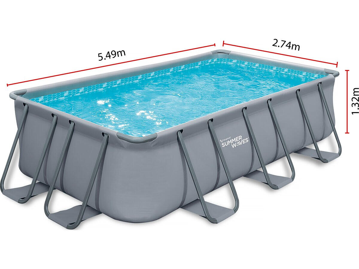 Piscine tubulaire LUDO 3 - 5.49 x 2.74 x 1.32 m - filtration 5.29 m3/h 4/5