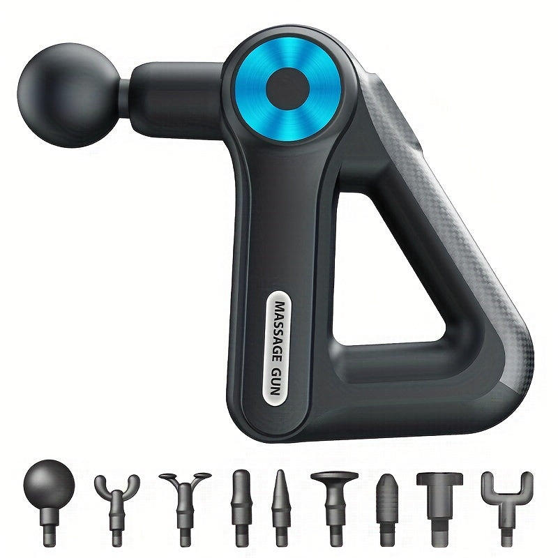 NNETM 9-Speed Rechargeable Fascia Massage Gun with 9 Heads