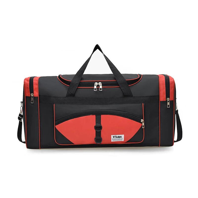 NNEOBA Travel Gym Bag with Side Pocket Red