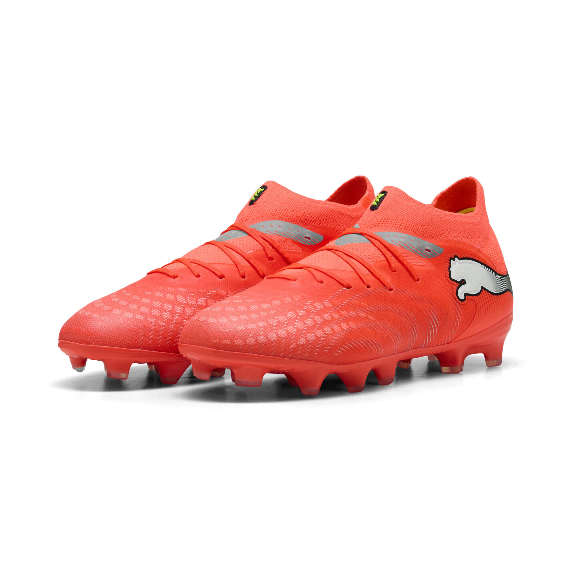 Ghete fotbal copii crampoane gazon natural și artificial Future 9 Pro, roșu PUMA