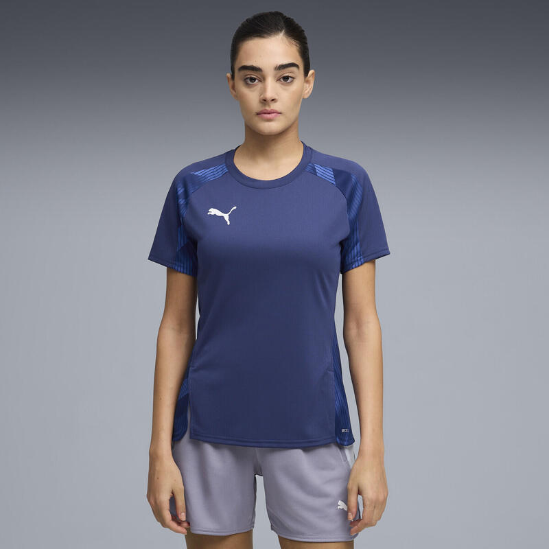 Tricou fotbal femei mânecă scurtă Individualblaze, albastru PUMA