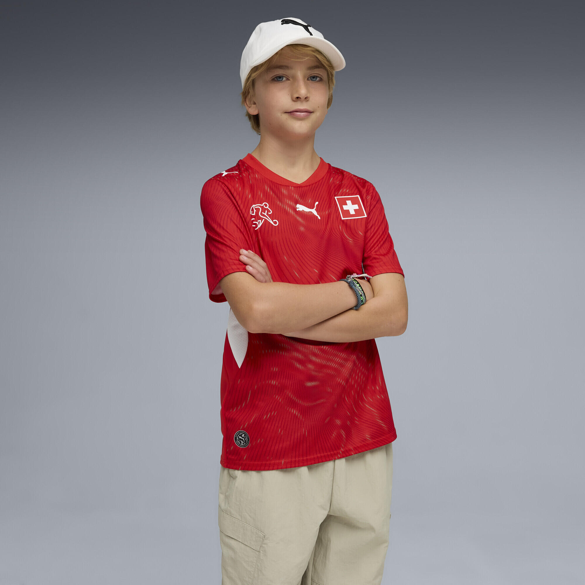 Maglia Home Svizzera 2026 per ragazzi PUMA 2/6