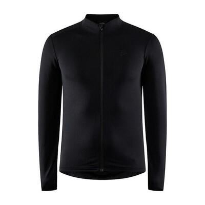 Fietsshirt - craft adv essence jersey lange mouw - s - heren - zwart - fietsshir