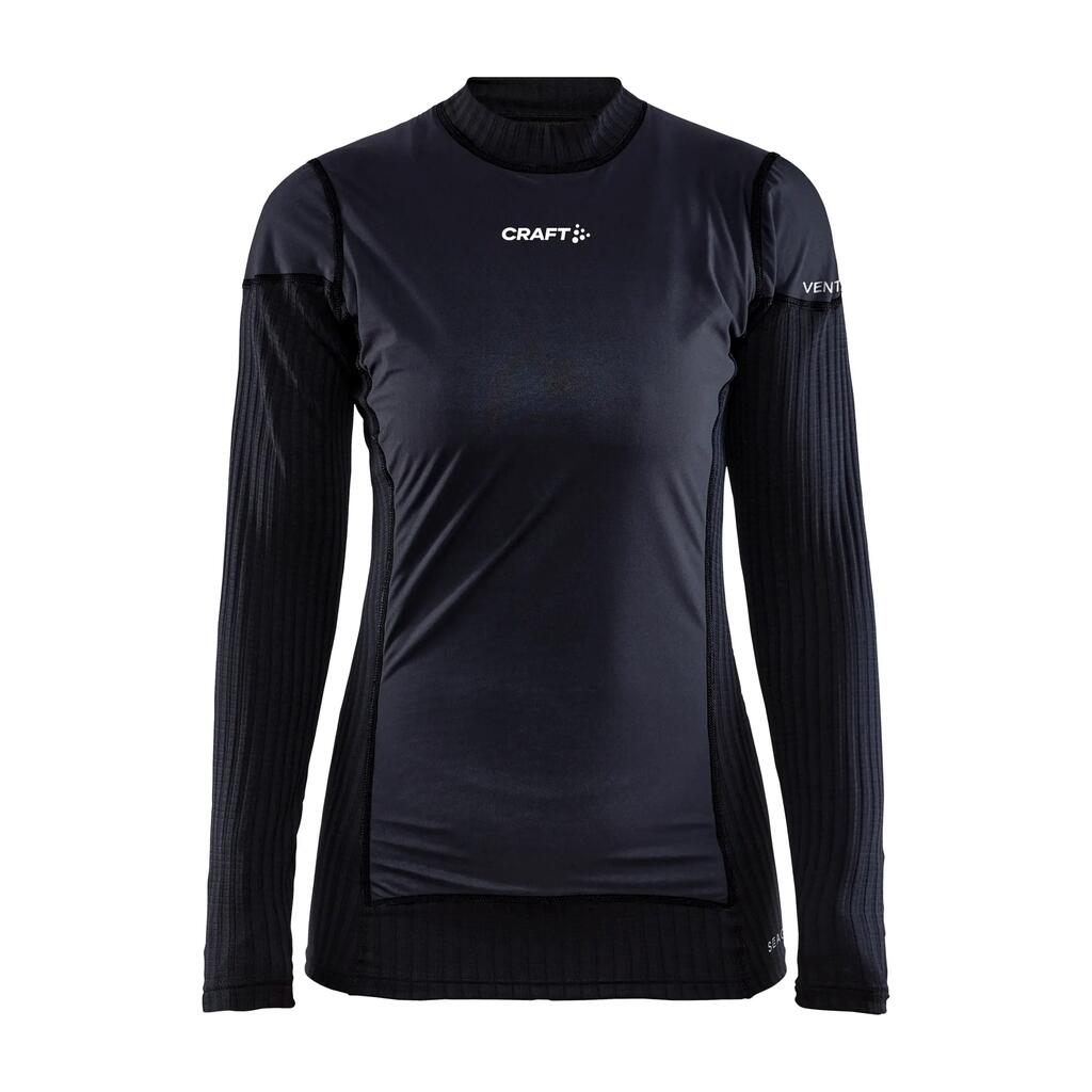 ACTIVE EXTREME X WIND LONG SLEEVE BASELAYER WOMEN BLACK GRANITE
