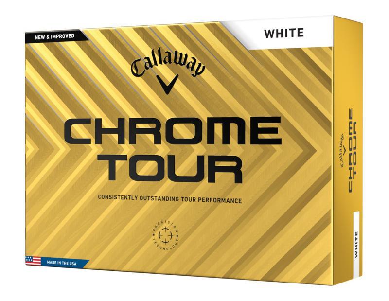 Callaway Chrome Tour Caixa de 12 bolas de golfe 1/4