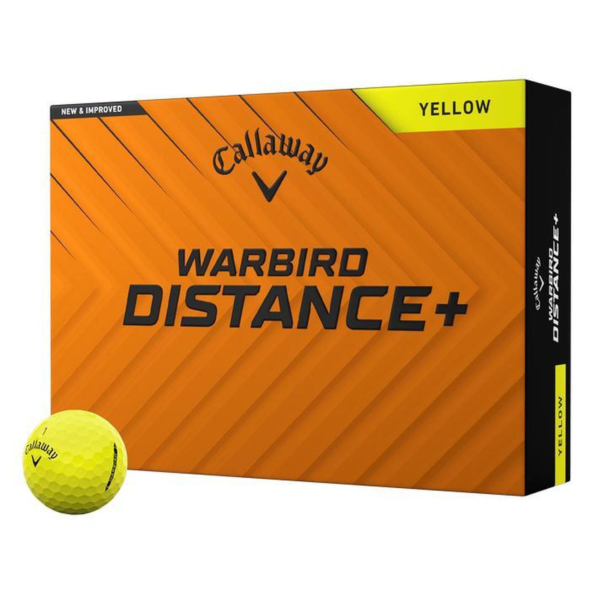 Callaway - Balles De Golf Callaway Warbird Distance + - Balle De Golf - Jaune - Taille Unique - Decathlon