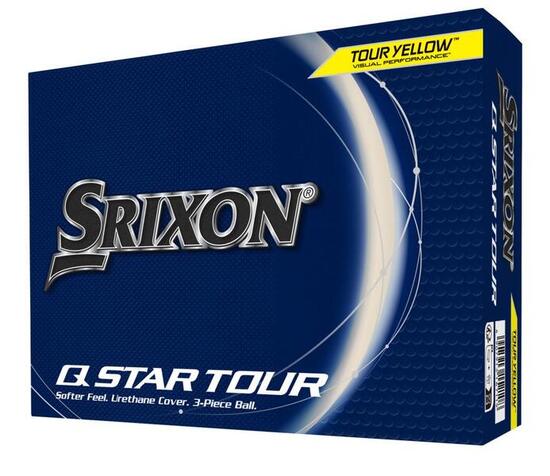 Confezione da 12 palline da golf Srixon Q-Star Tour Giallo New