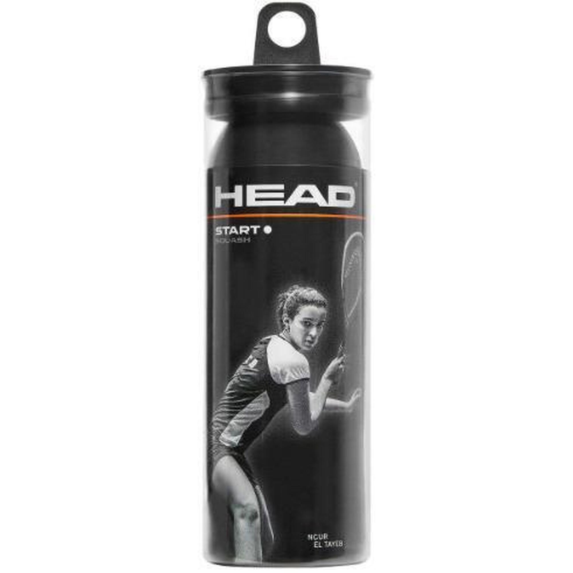 Head - 3 Balles De Squash Head Start Point Blanc - Balle De Squash - Noir - Taille Unique - Decathlon