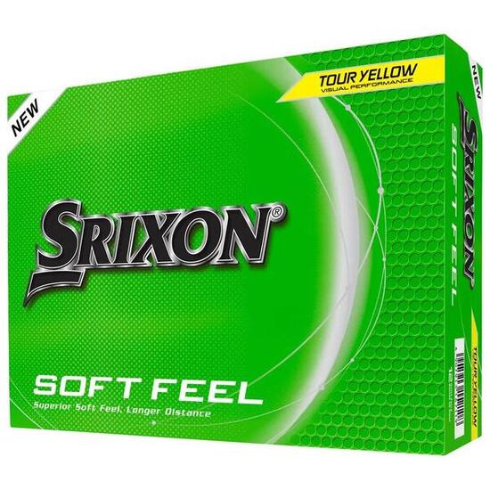 Confezione da 12 palline da golf Srixon Soft Feel Bianco New