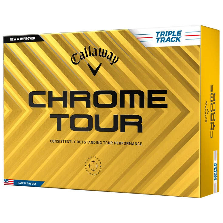 Callaway Chrome Tour Triple Track Scatola da 12 palline da golf 1/4