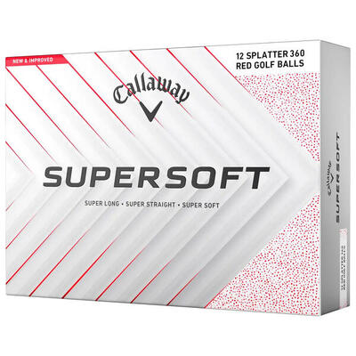 Confezione di 12 palline da golf Callaway Supersoft Splatter 360