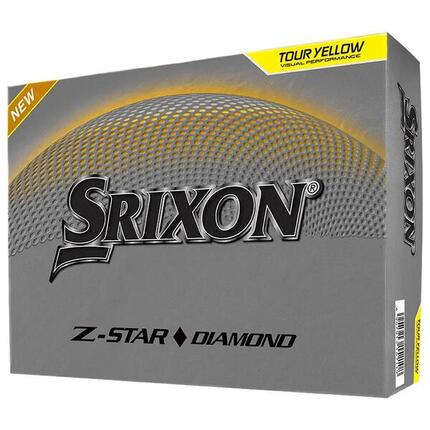 Boîte de 12 Balles de Golf Srixon Z-Star Diamond Jaune New