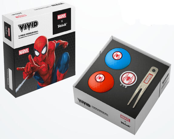 Conjunto de bolas de golfe Volvik Pitch Spider Man 1/3