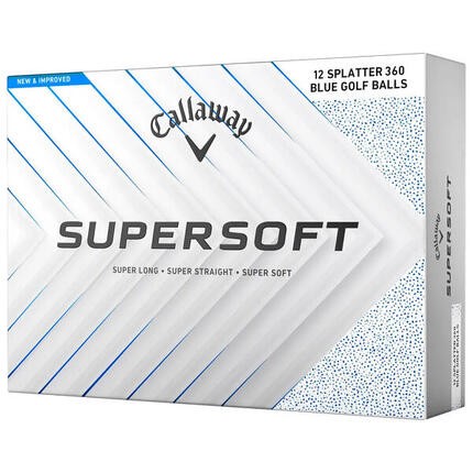 Boite de 12 Balles de Golf Callaway Supersoft Splatter 360